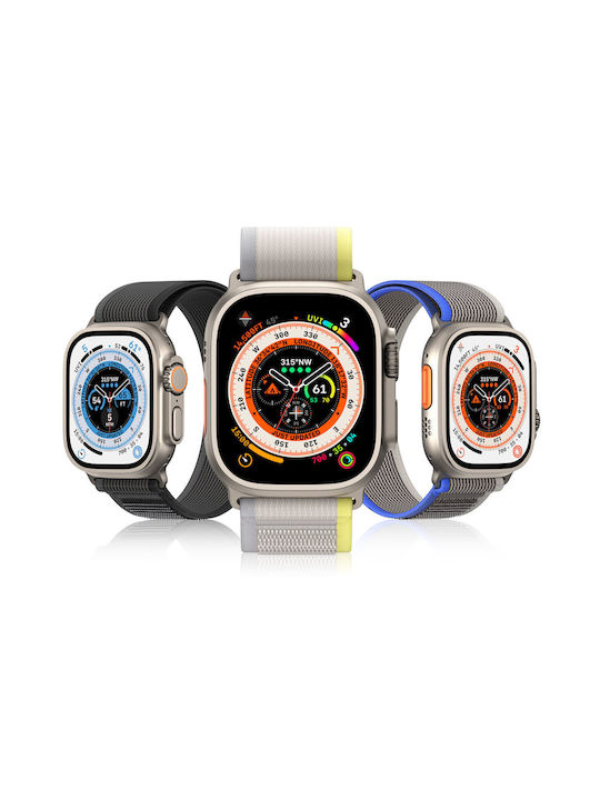 Dux Ducis Armband Stoff Yellow / Beige (Apple Watch 44/45/46mm/Ultra 49mm)