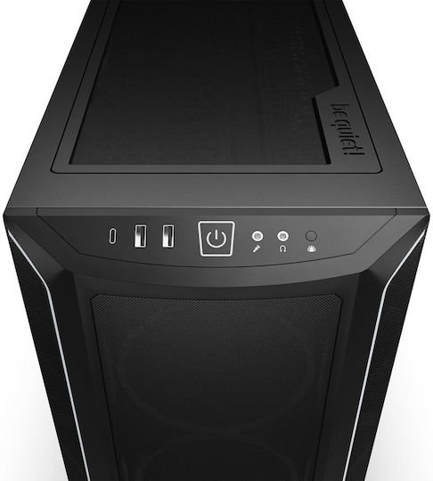 Be Quiet Shadow Base 800 FX Gaming Midi Tower Κουτί Υπολογιστή με Πλαϊνό Παράθυρο και RGB Φωτισμό Μαύρο