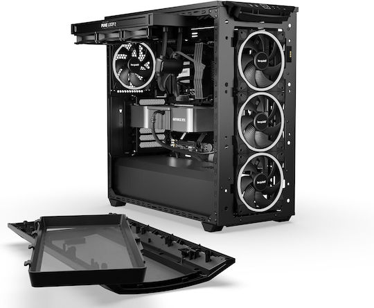 Be Quiet Shadow Base 800 FX Gaming Midi Tower Κουτί Υπολογιστή με Πλαϊνό Παράθυρο και RGB Φωτισμό Μαύρο