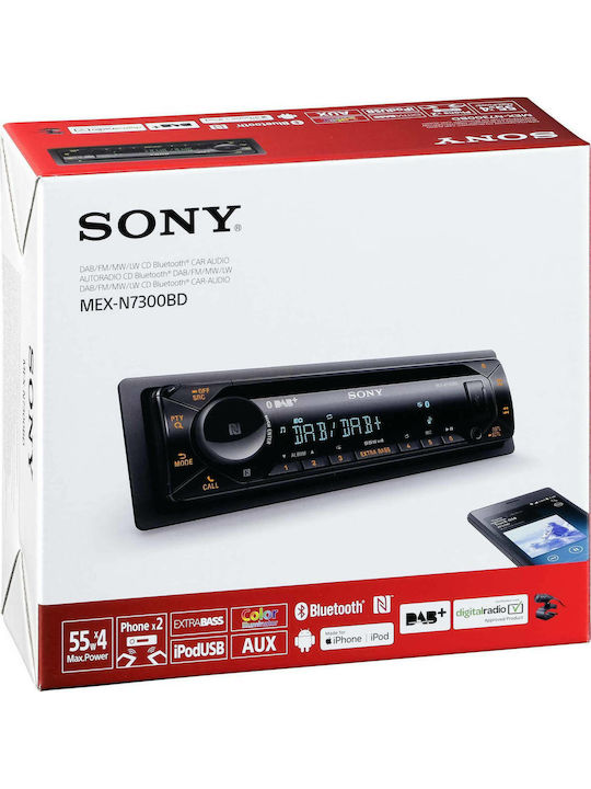 Sony Ηχοσύστημα Αυτοκινήτου 1DIN (Bluetooth/USB) με Αποσπώμενη Πρόσοψη