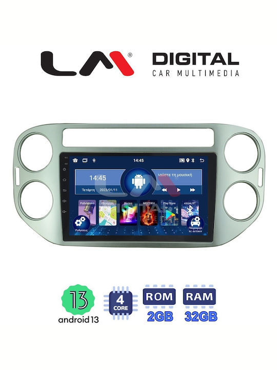 LM Digital Автомобилна Аудио Система за Volkswagen Тигуан / Голф Плюс 2007-2016 (Блутут/USB/WiFi/GPS) с Тъчскрийн 9"