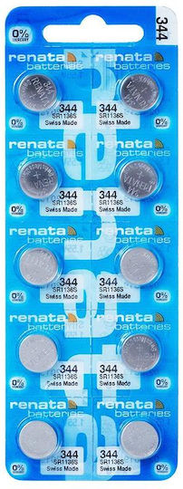 Renata 344 Μπαταρία Silver Oxide Ρολογιών SR1136 1.55V 1τμχ