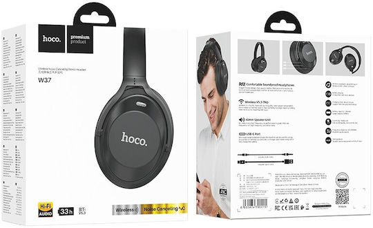 Hoco W37 Wireless / Wired Over Ear Headphones with 46 hours of Operation Black