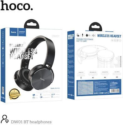 Hoco Dw01 Fără fir Bluetooth Peste ureche Căști Negra