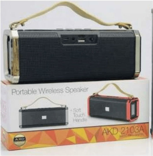 AKD-2103A Ηχείο Bluetooth 5W με Ραδιόφωνο Ασημί