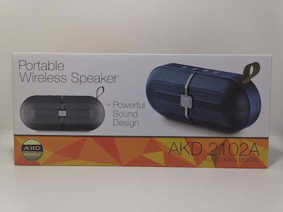 AKD-2102S Bluetooth Speaker 10W with Radio and Battery Life up to 6 hours Black