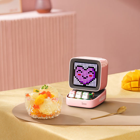 Divoom Ditoo Pro Bluetooth Speaker 15W with Radio and Battery Life up to 8 hours Pink