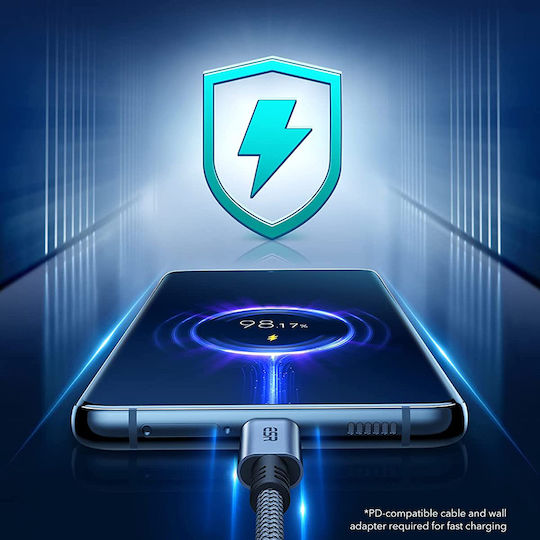 ESR Конвертор USB-C Мъжки В 3.5мм / USB-C 2x Женски Сив 1 Брой 2D505