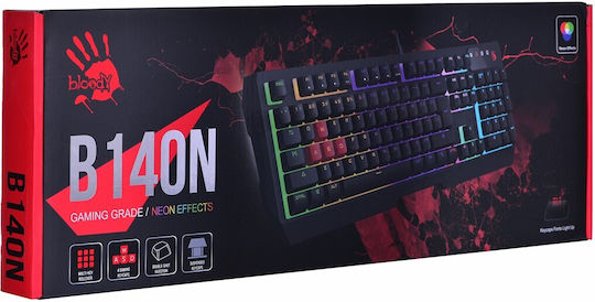 A4Tech Bloody B140N Gaming Πληκτρολόγιο με RGB φωτισμό (Αγγλικό US)