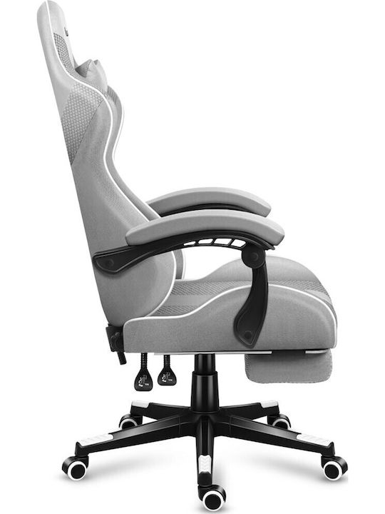 Huzaro Force 4.7 Fabric Gaming Chair with Footrest White Mesh