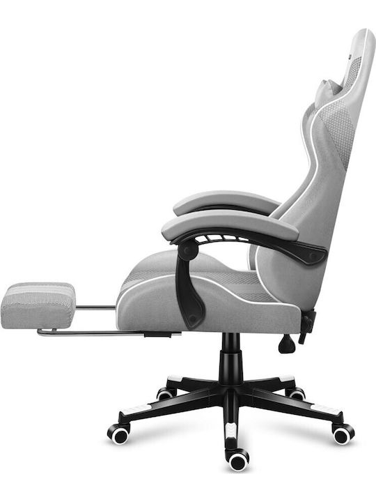 Huzaro Force 4.7 Fabric Gaming Chair with Footrest White Mesh