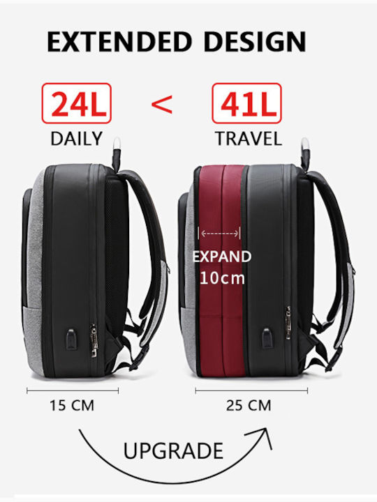 Arctic Hunter B00227L Waterproof Backpack Backpack for 17" Laptop Black
