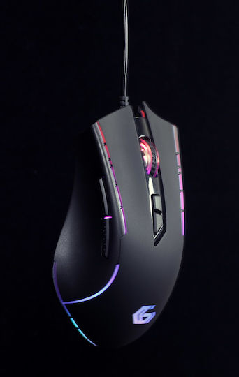 Gembird MUSG-RAGNAR-RX300 RGB Gaming Ποντίκι 12000 DPI Μαύρο