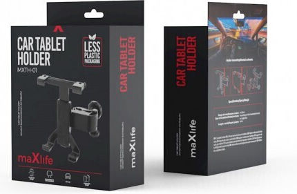 Maxlife Suport Auto pentru Telefon cu cârlige reglabile Neagră