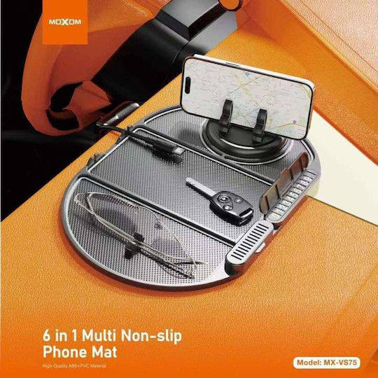 Moxom Car Mobile Mount 4.5" - 7" with Anti-Slip Surface Black