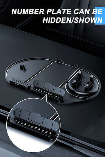 Moxom Car Mobile Mount 4.5" - 7" with Anti-Slip Surface Black