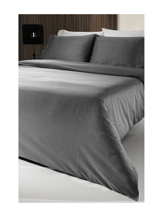 Guy Laroche Duvet Cover Cotton Satin Queen 255x245 Minimal Black & White