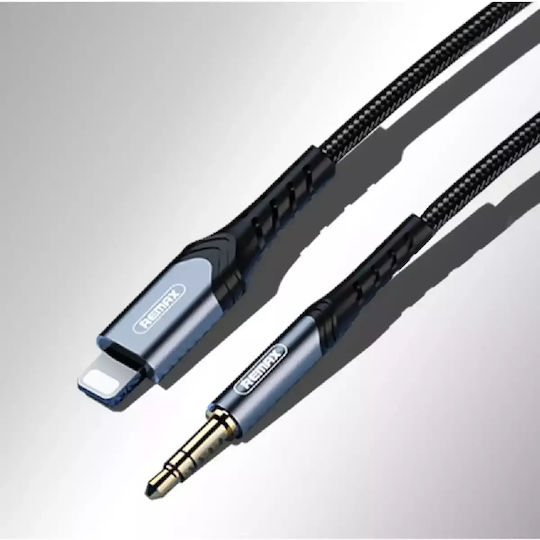 Remax RC-C015i Braided 3.5mm to Lightning Cable Black 1m (RC-C015i)