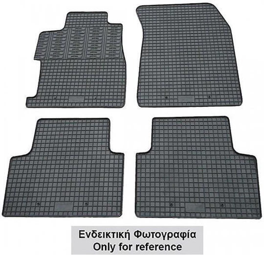 Cik Set of Front and Rear Mats 4pcs for Skoda Kodiaq 2016+ Black