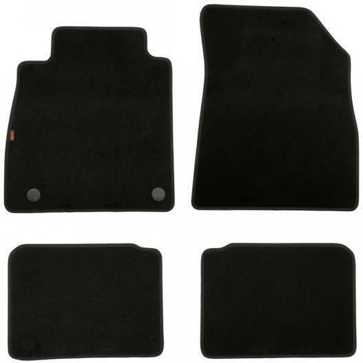 Lampa Set of Front and Rear Mats 4pcs for Nissan Micra Black