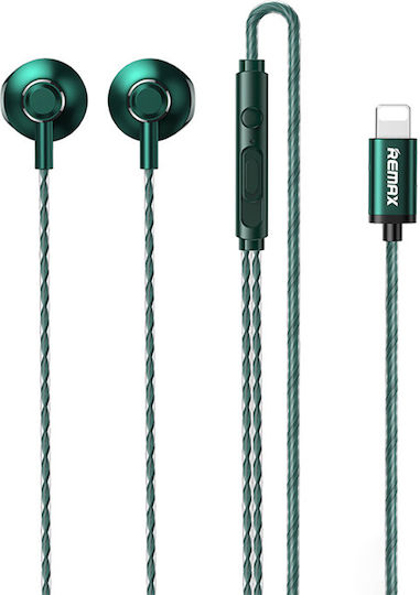 Remax RM-711i Earbuds Handsfree Earphones with Lightning Plug Green