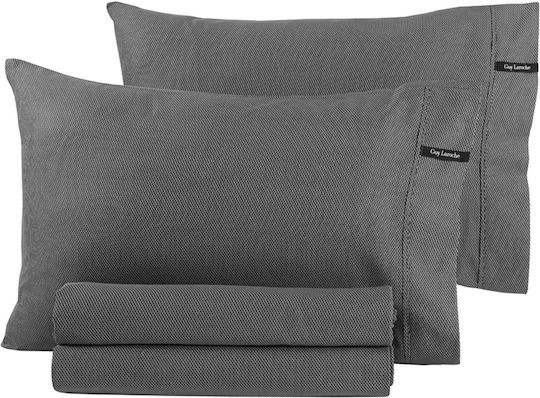 Guy Laroche Duvet Cover Cotton Satin Queen 225x245 Minimal Black & White