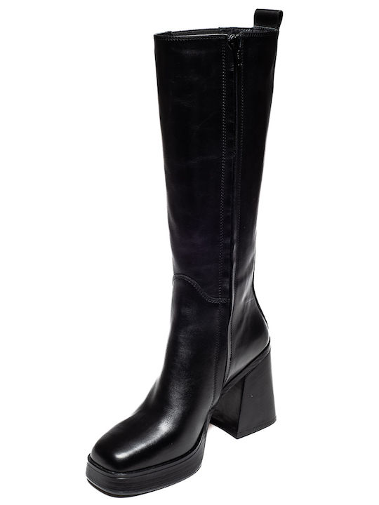 Franchesca Moretti Damenstiefel mit hohem Absatz Schwarz