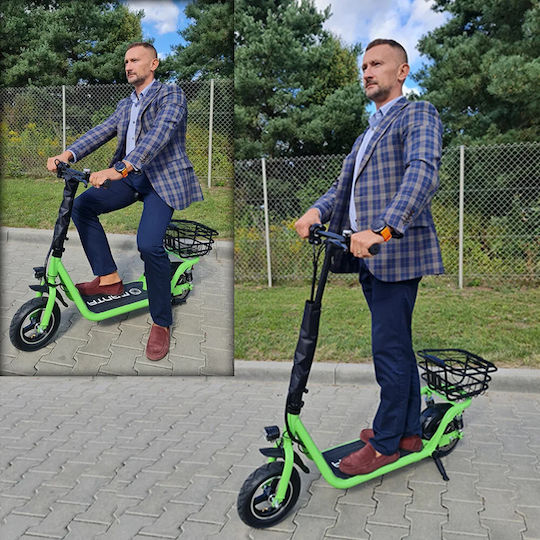 Manta Flinston Електрическа Тротинетка с Максимална Скорост 25 км/ч и Максимална Автономност 25 км в Зелен Цвят