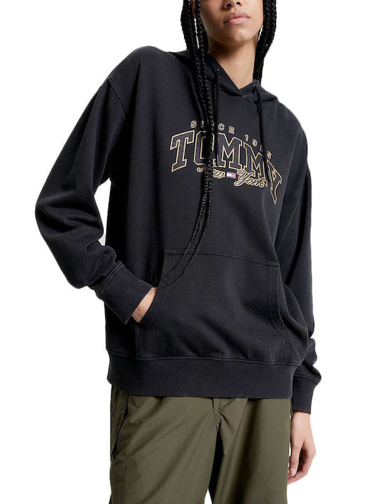 Tommy Hilfiger Women's Hooded Sweatshirt BLACK