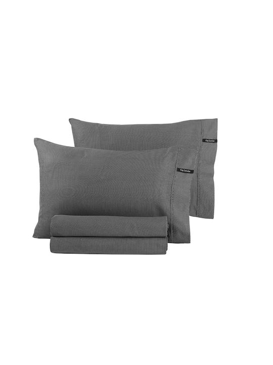 Guy Laroche Bettlaken King Size 280x270cm. Minimal Black & White