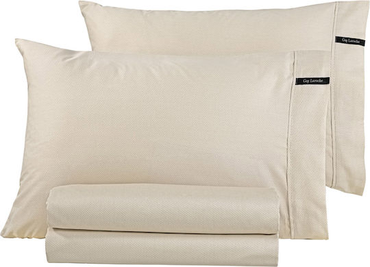 Guy Laroche Чаршаф King Size 280x270см. Minimal Естествено
