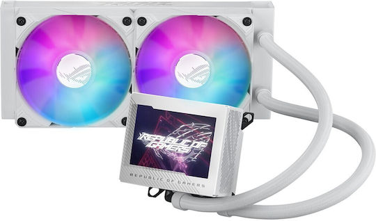 Asus ROG Ryujin III 240 Υδρόψυξη AIO CPU με 2 Ανεμιστήρες 120mm και ARGB Φωτισμό Λευκή