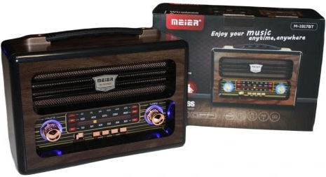 Meier M-1917BT Retro Portable Radio Rechargeable Brown