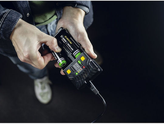 Armytek Uni C2 Зарядно Устройство За 2 Батерии Li-ion/Ni-Cd/Ni-MH/Ni-Zn Размер AA/AAA/D/18650/16340/26650/14500