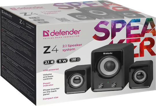 Defender Z4 2.1 Speakers 11W Black