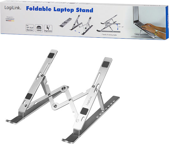 LogiLink Βάση Στήριξης για Laptop έως 17" Ασημί (AA0134)