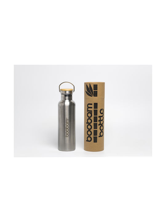 Boobam Bottle Ανοξείδωτο Παγούρι 600ml Ασημί