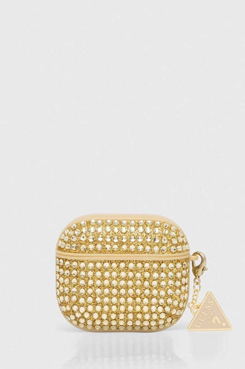 Guess Triangle Charm Case Gold for Apple AirPods 3