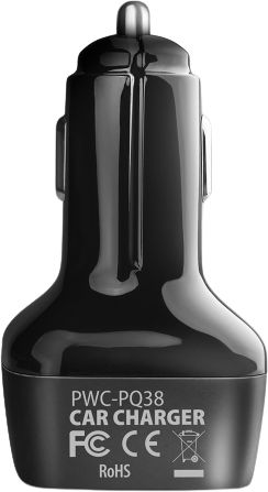 Axagon Autoladegerät 38W 6A mit Anschlüssen: 1xUSB 1xType-C Schwarz Farbe