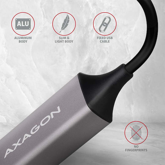 Axagon ADE-TR Αντάπτορας Δικτύου USB με Ενσύρματη Σύνδεση Gigabit Ethernet (v1)