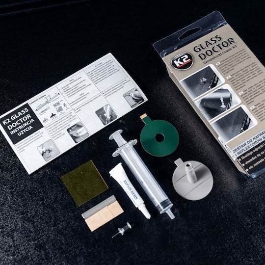 K2 Glass Doctor Kit Επιδιόρθωσης για Τζάμια-Παρμπρίζ Αυτοκινήτου 0.8ml