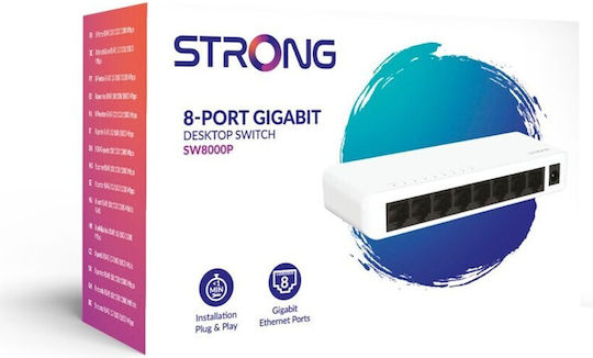 Strong SW 8000P Unverwaltet L2 Switch mit 8 Ports Ethernet