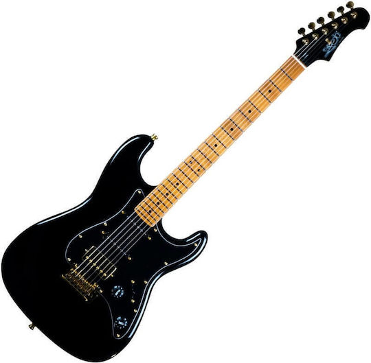 Jet Guitars Jet Js-400 Ηλεκτρική Κιθάρα ST Style με HSS Διάταξη Μαγνητών Μαύρη με Θήκη BK G