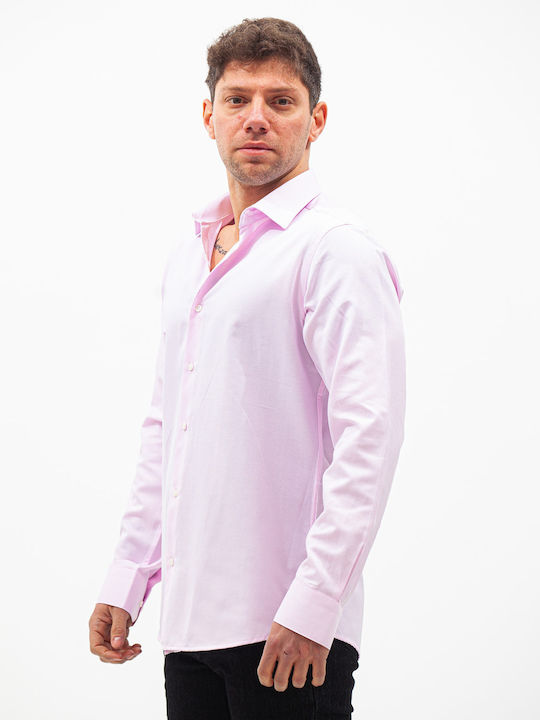 Men's Shirt Solid Pink