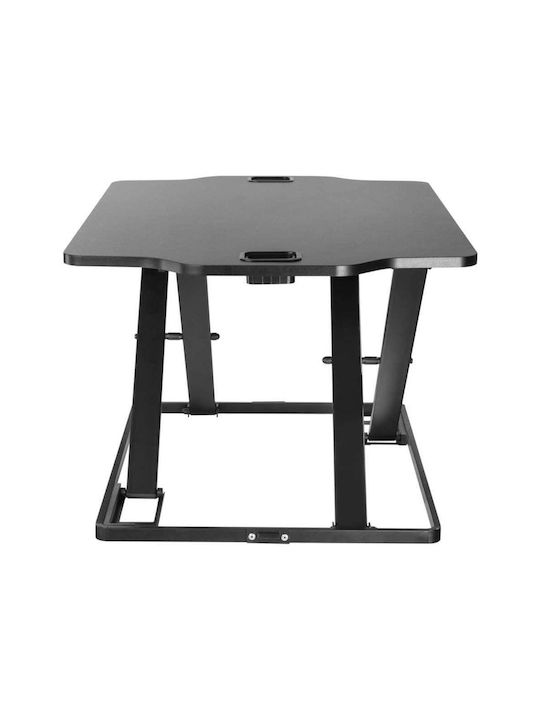 Gaming Office Ergonomic Standing SD-1 Wooden Black with Metal Legs & Adjustable Height 79.5x54x40.7cm