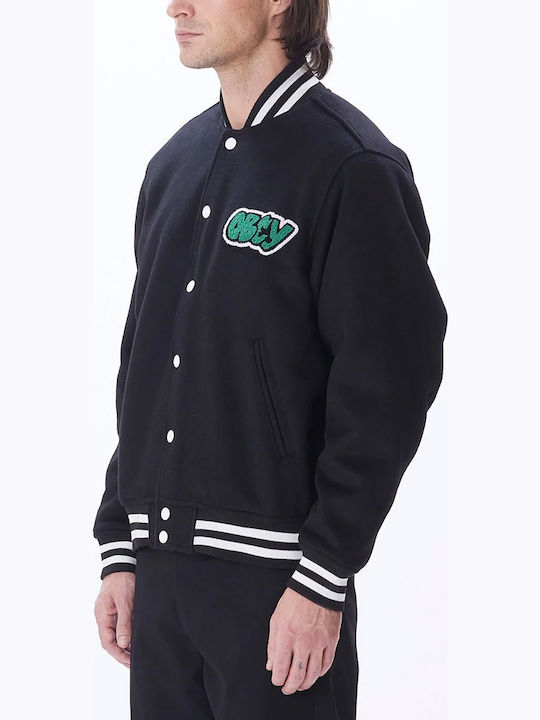 Varsity College Jacket Black