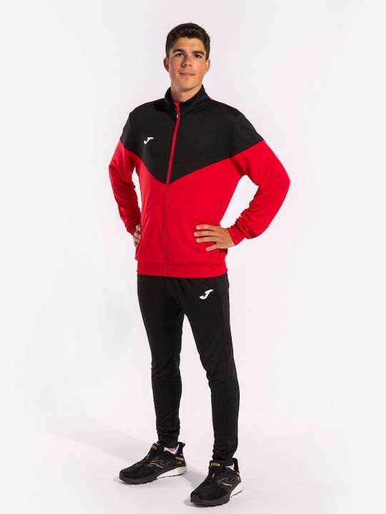 Tracksuit Glossy with Elastic Red