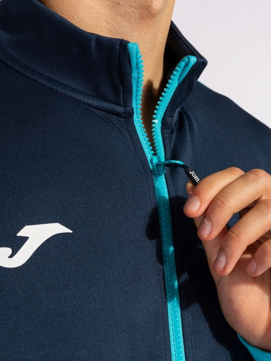 Football Tracksuit Glossy with Elastic Turquoise