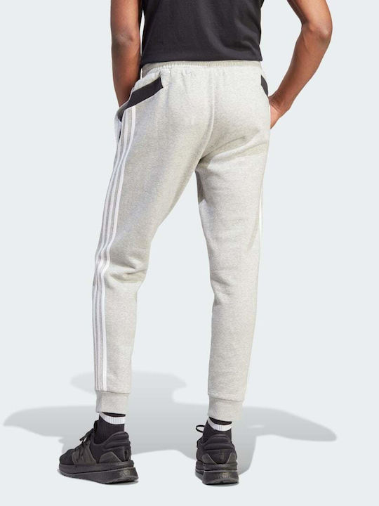 Adidas Pants Men's Sweatpants with Rubber Gray