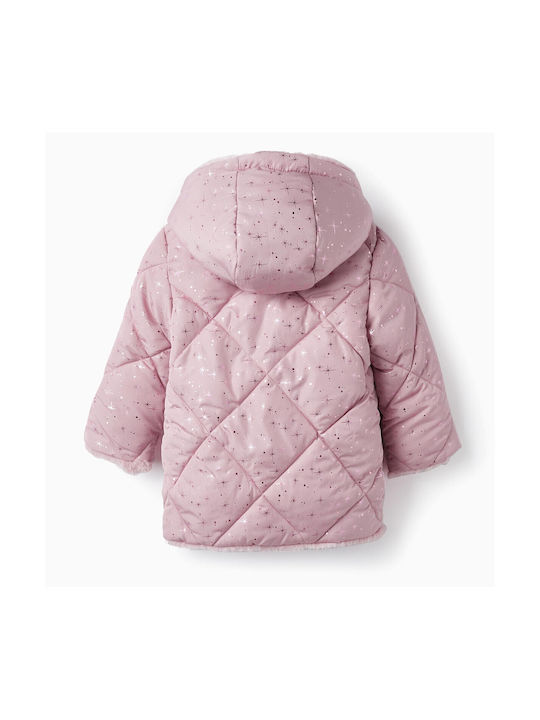 Zippy Kids Casual Jacket with Hood Pink